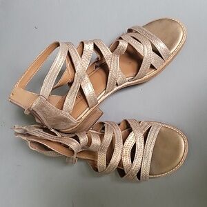 Comfortiva Gold Sandal with Heel